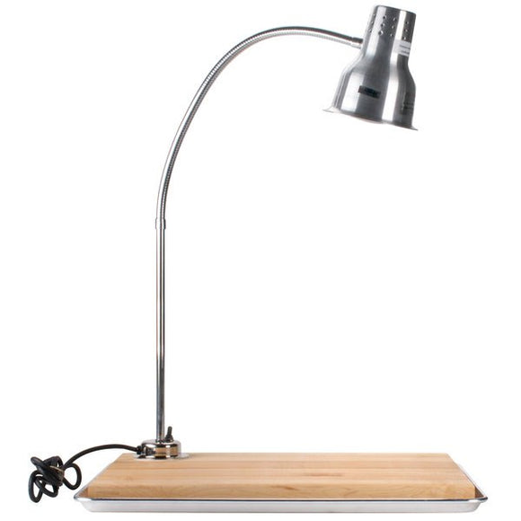 Heat lamp with carving board